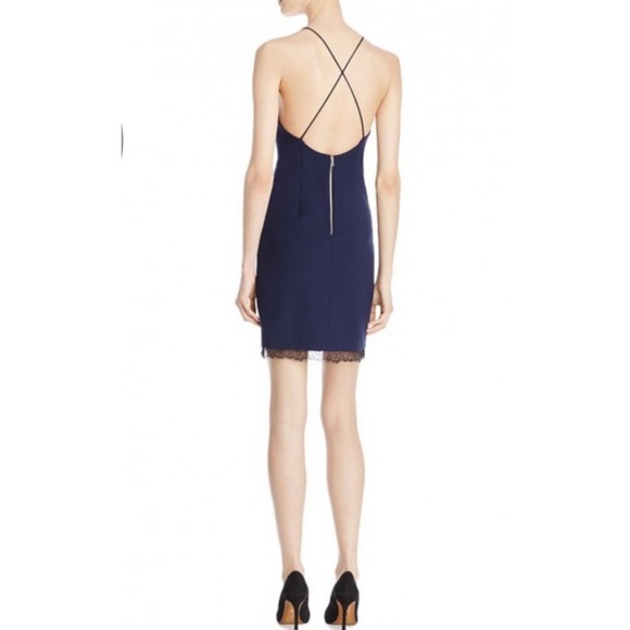 Alice + Olivia Leigh LaceTrim Low Cross-Back Dress - Picture 5 of 8